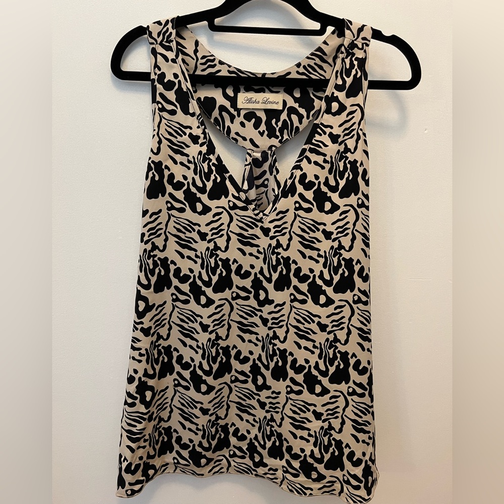 Alisha Levine 100% Silk Racerback Tank